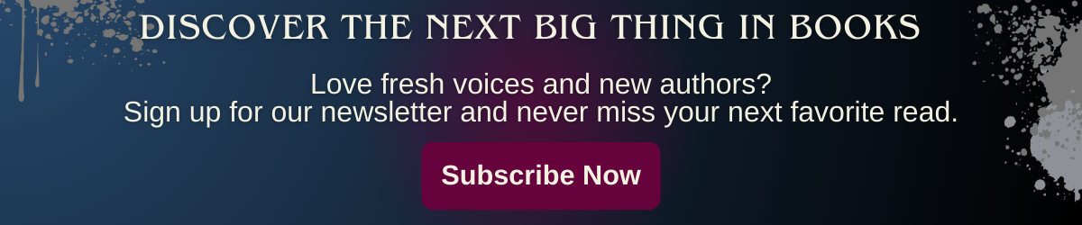 Newsletter banner inviting readers to discover new authors and subscribe