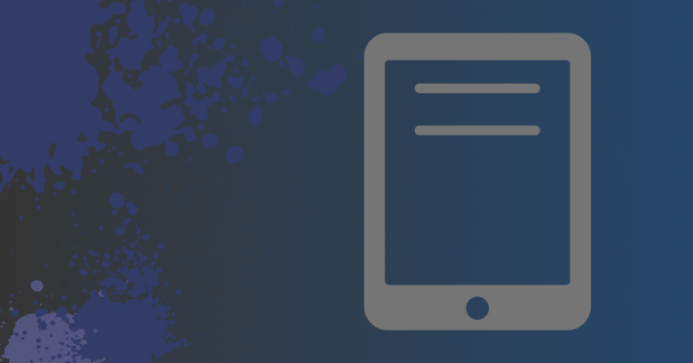 Graphic showing a Kindle icon on a blue and purple background, used for a blog about Amazon's updated Kindle return policy and USB changes