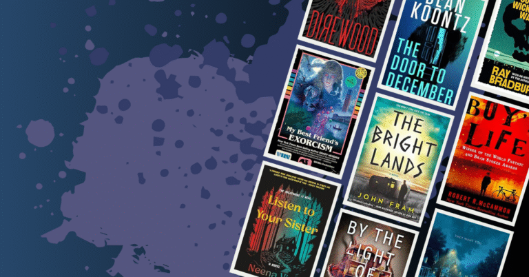 Collage of creepy and supernatural book covers for article on books like Stranger Things.