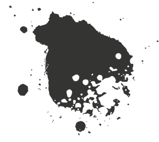 gray ink splatter
