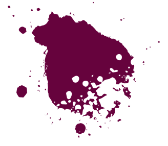 Red ink splatter icon