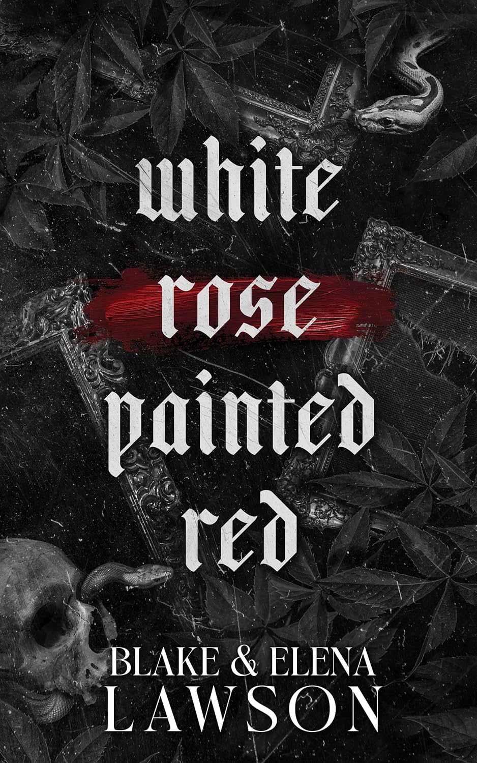 White Rose Painted Red