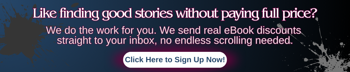 Promotional banner inviting readers to sign up for Kindle ebook deals delivered to their inbox