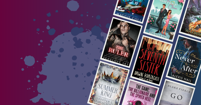 Collage of April 2026 book covers on a purple background for an Apropos Books featured image