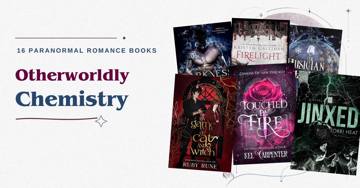 Collage of paranormal romance book covers featuring witches, vampires, shifters, ghosts, monsters, and supernatural relationships.