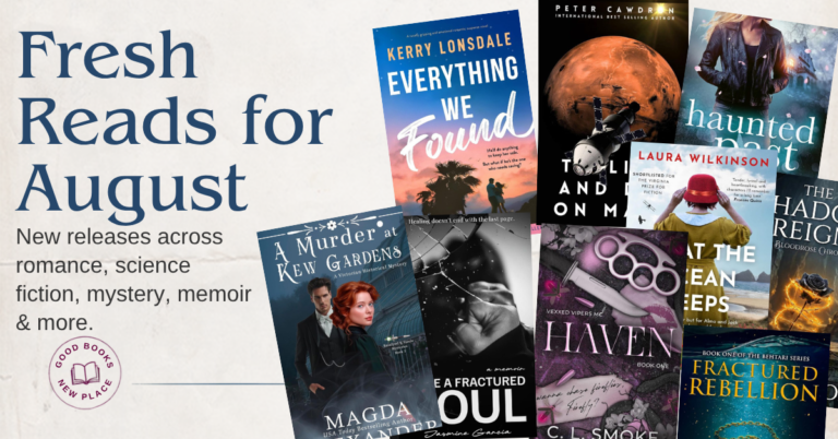 Collage of book covers featured in the August 2026 book releases guide.